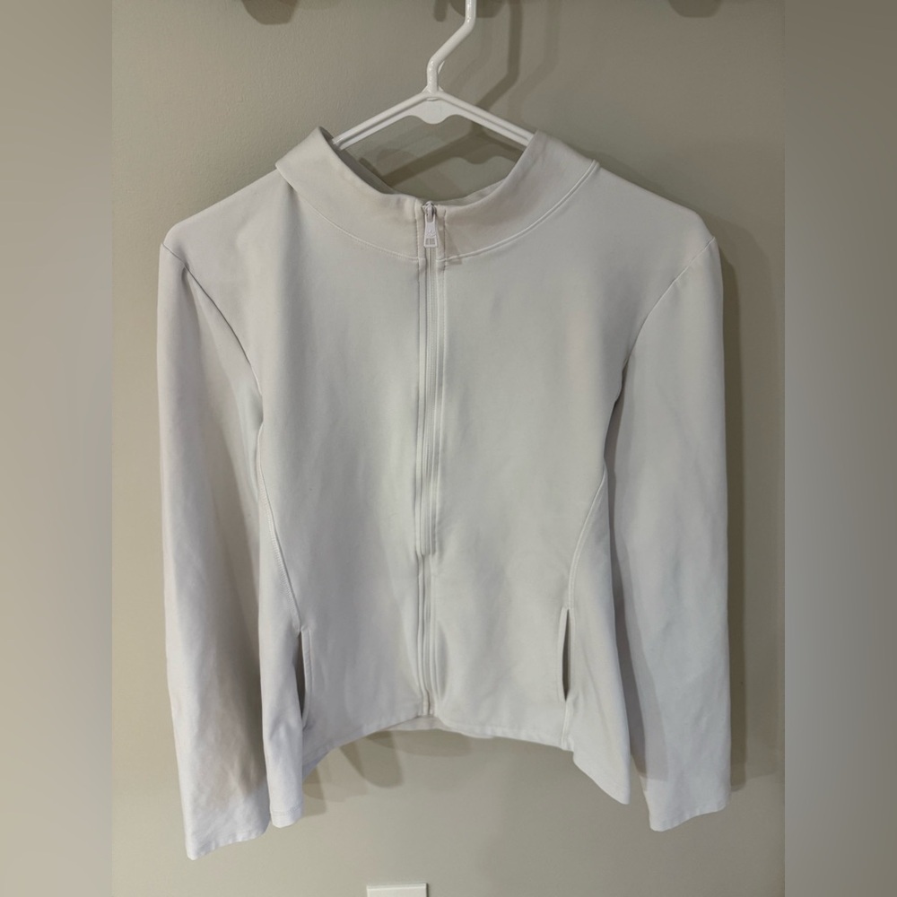 Beyond Yoga On The Go Mock Neck Sweatshirt - Cloud White - Size Extra Large XL - Picture 6 of 14